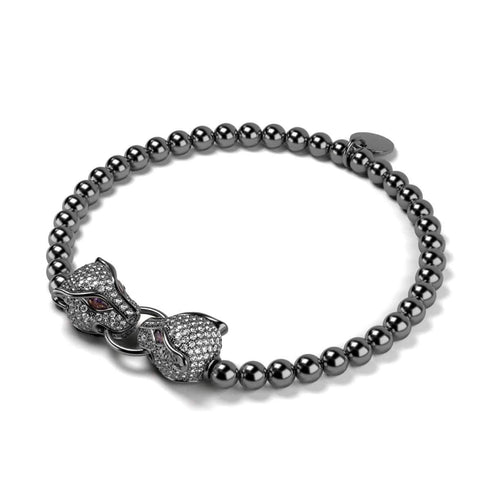 Panthera von Keysi Sayago | Rotguss | Zirkonia-Kristallarmband